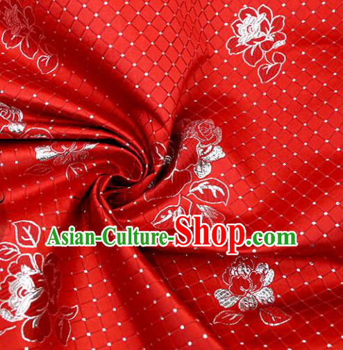 Chinese Traditional Flower Silk Fabric Brocade Embroidered Fabric Dress Material