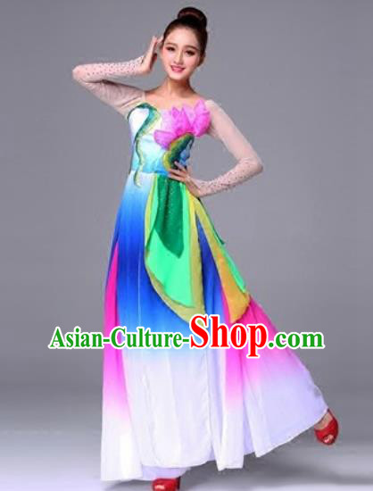 Traditional Chinese Fan Dance Folk Dance Costume Classical Yangko Dance Classical Dance Dress