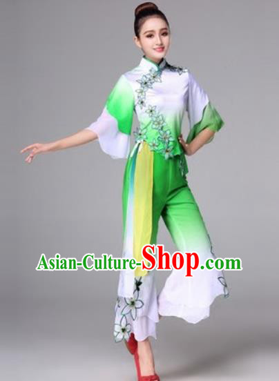 Traditional Chinese Fan Dance Folk Dance Costume Classical Yangko Dance Classical Dance Dress