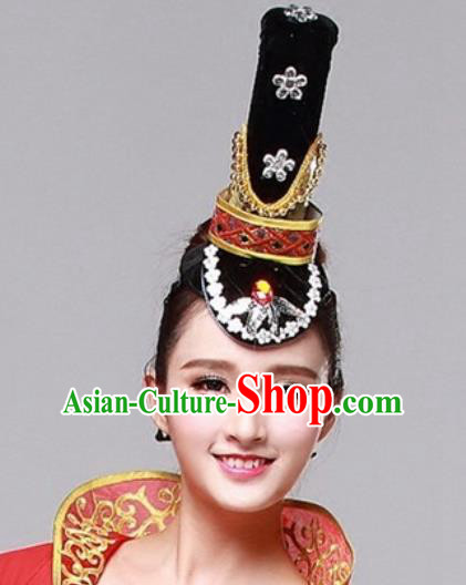 Chinese Traditional Folk Dance Hair Accessories Classical Dance Headwear for Women