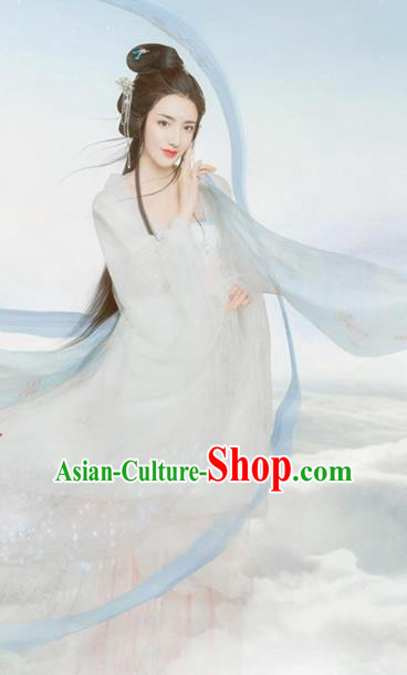 Chinese Ancient Palace Lady Hanfu Han Dynasty Imperial Concubine Queen Embroidered Historical Costumes