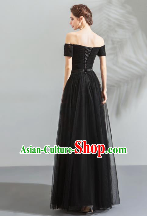 Top Grade Compere Costume Handmade Catwalks Bride Lilac Formal Dress for Women