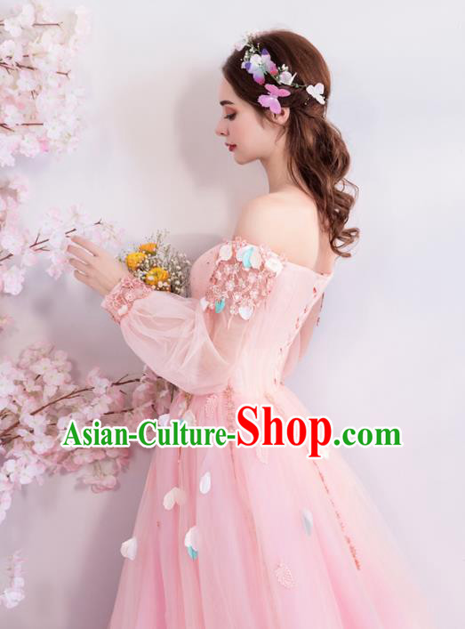 Top Grade Handmade Compere Costume Catwalks Veil Formal Dress for Women