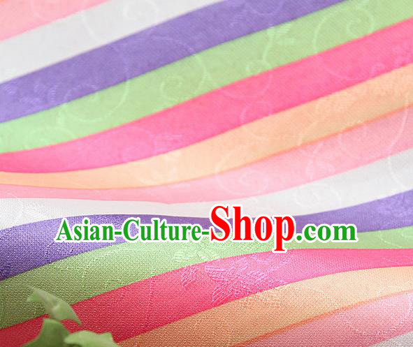 Asian Traditional Drapery Korean Hanbok Brocade Fabric Silk Fabric Material