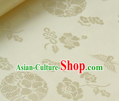 Asian Traditional Palace Drapery Korean Hanbok Royal Pattern Design Brocade Satin Fabric Chinese Tang Suit Silk Fabric Material