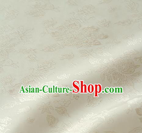 Asian Traditional Palace Drapery Korean Hanbok Royal Pattern Design Brocade Satin Fabric Chinese Tang Suit Silk Fabric Material