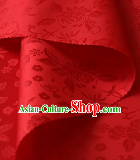 Asian Traditional Palace Drapery Korean Hanbok Royal Pattern Design Brocade Satin Fabric Chinese Tang Suit Silk Fabric Material