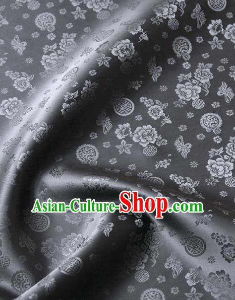 Asian Chinese Traditional Palace Drapery Chinese Royal Pattern Design Brocade Satin Fabric Tang Suit Silk Fabric Material