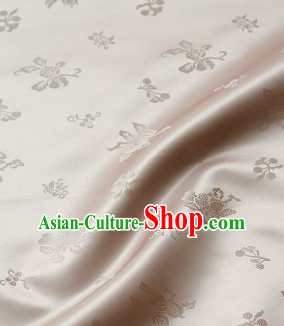 Asian Traditional Palace Drapery Korean Hanbok Royal Pattern Design Brocade Satin Fabric Chinese Tang Suit Silk Fabric Material
