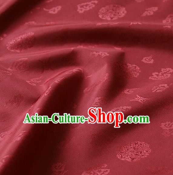 Asian Traditional Palace Drapery Korean Hanbok Royal Pattern Design Brocade Satin Fabric Chinese Tang Suit Silk Fabric Material