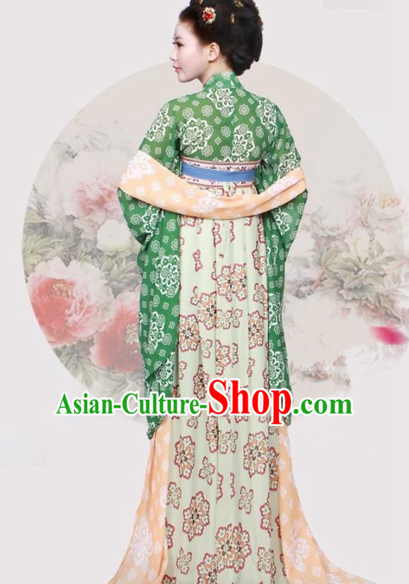 Chinese Ancient Tang Dynasty Palace Princess Hanfu Dress Traditional Royal Lady Historical Costumes