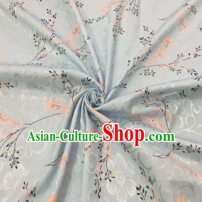 Chinese Traditional Flower Silk Fabric Brocade Embroidered Fabric Dress Material