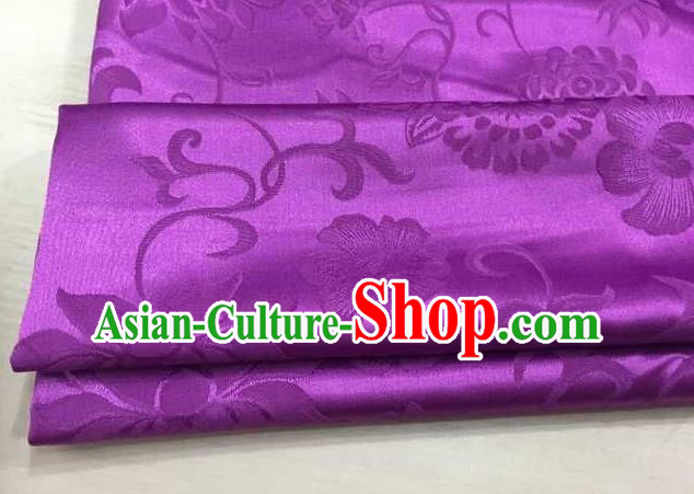 Chinese Traditional Flower Silk Fabric Brocade Embroidered Fabric Dress Material