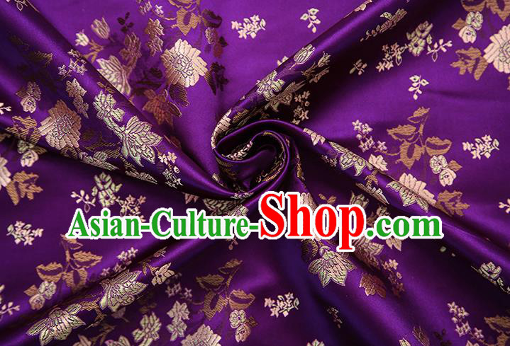 Chinese Traditional Flower Silk Fabric Brocade Embroidered Fabric Dress Material