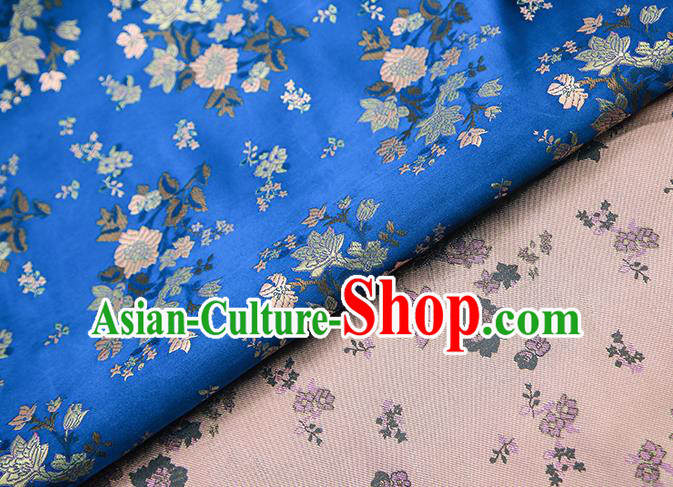 Chinese Traditional Flower Silk Fabric Brocade Embroidered Fabric Dress Material