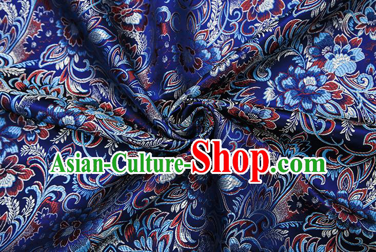 Chinese Traditional Flower Silk Fabric Brocade Embroidered Fabric Dress Material