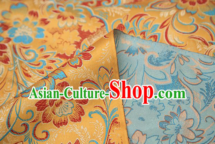 Chinese Traditional Flower Silk Fabric Brocade Embroidered Fabric Dress Material