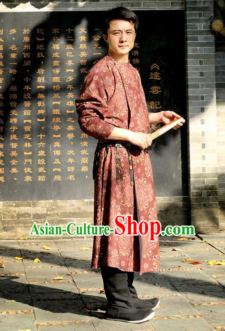 Chinese Ancient Tang Dynasty Round Collar Robe Swordsman Imperial Bodyguard Costumes for Men