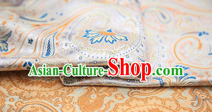 Chinese Traditional Flower Silk Fabric Brocade Embroidered Fabric Dress Material