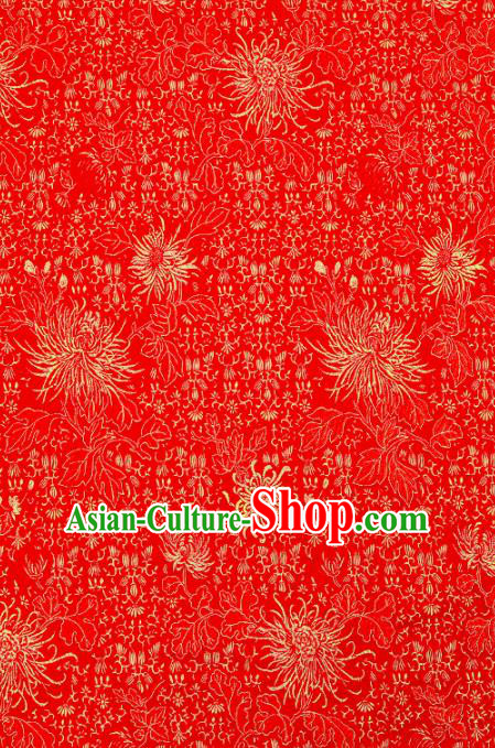 Chinese Traditional Flower Silk Fabric Brocade Embroidered Fabric Dress Material