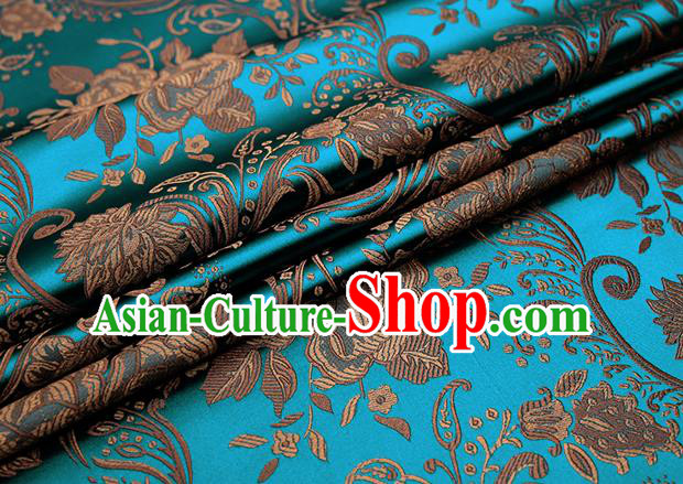 Chinese Traditional Flower Silk Fabric Brocade Embroidered Fabric Dress Material