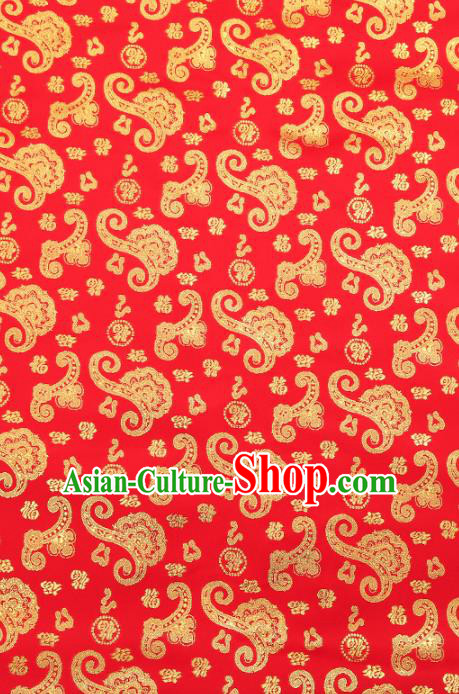 Chinese Traditional Flower Silk Fabric Brocade Embroidered Fabric Dress Material