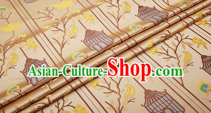 Chinese Traditional Flower Silk Fabric Brocade Embroidered Fabric Dress Material