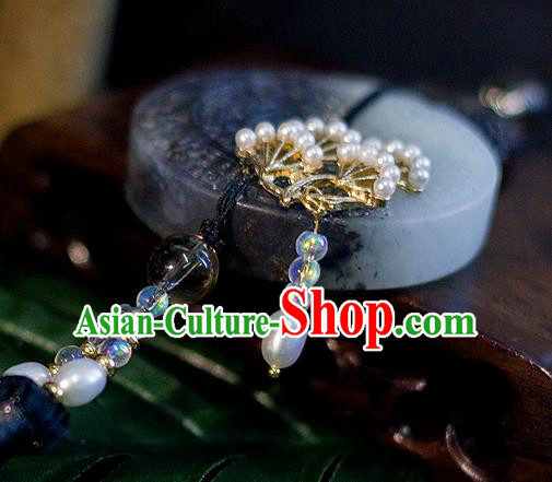 Top Grade Handmade Jewelry Accessories Ancient Hanfu Hairpins Jade Pendant Headwear for Women
