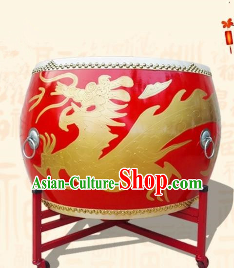 Chinese Traditional Drums Lion Dance Folk Dance Dragon Tupan Cowhide Drum