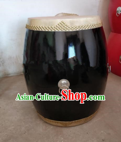 Chinese Traditional Handmade Drums Folk Dance Black Cowhide Drums