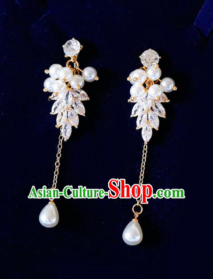 Top Grade Handmade Baroque Pearls Earrings Bride Jewelry Accessories for Women