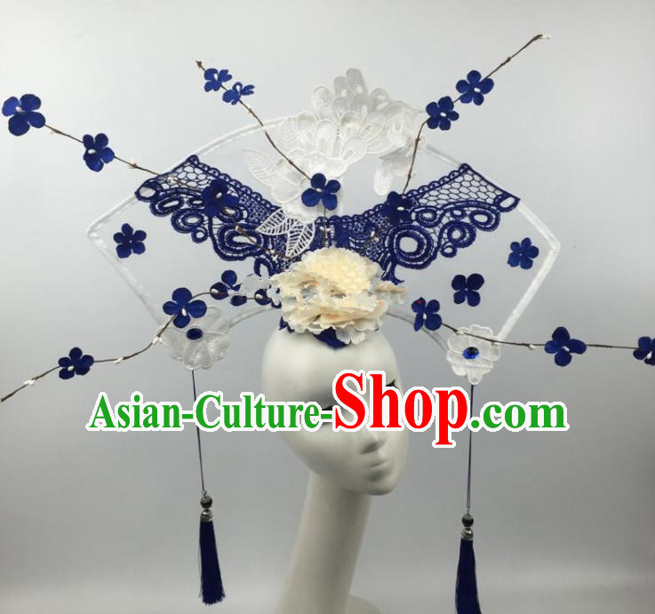 Ancient Palace Blue Dance Costumes for Women