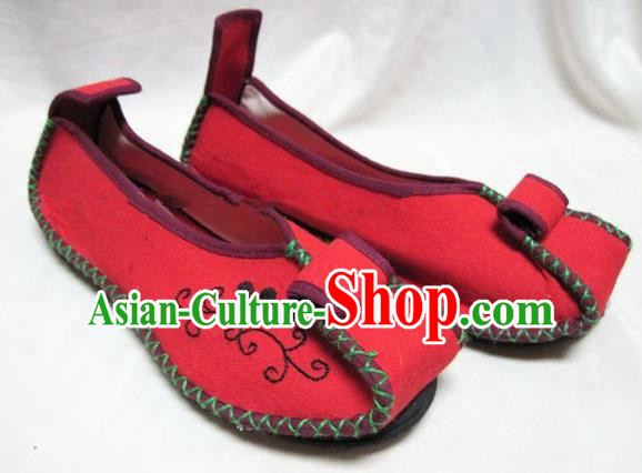 Asian Chinese Shoes Wedding Shoes Traditional Red Hanfu Shoes Embroidered Shoes for Women