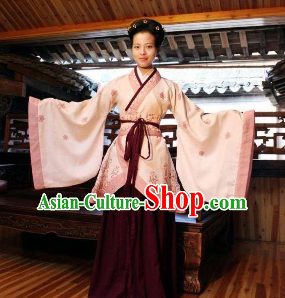 Chinese Ancient Peri Costumes Han Dynasty Palace Princess Hanfu Dress for Women