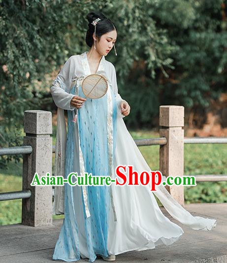 Chinese Ancient Tang Dynasty Princess Hanfu Dress Traditional Palace Lady Costumes for Women