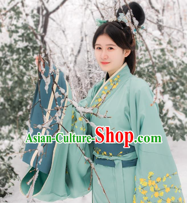 Chinese Ancient Drama Han Dynasty Princess Embroidered Costumes for Women