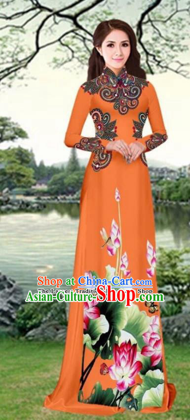 AiKoch Spring Traditional Vietnamese Women Dress Cheongsam Qipao