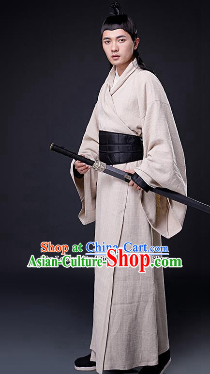 Chinese Ancient Drama Three Kingdoms Period Swordsman Costumes for Men