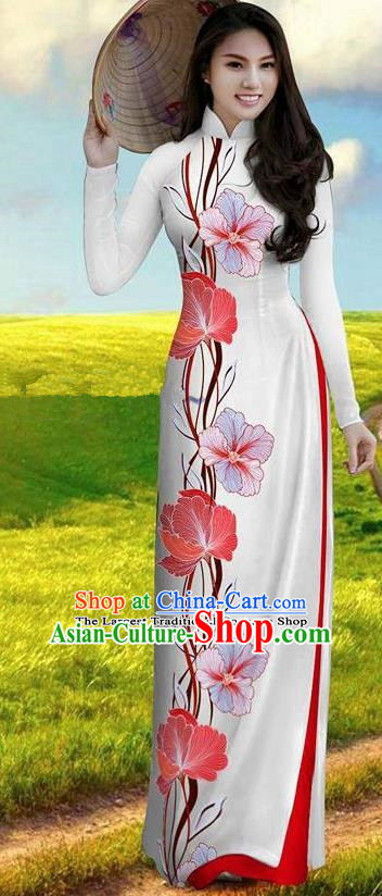  Vietnamese Traditional Ao Dai For Women, Ao Dai For Women,  Vietnamese Dress For Women, Ao Dai Dress For Women (S) : Handmade Products
