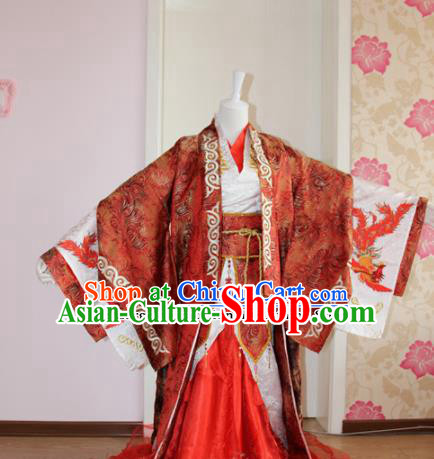 Chinese Traditional Cosplay Prince Wedding Costumes Ancient Swordsman Clothing for Men