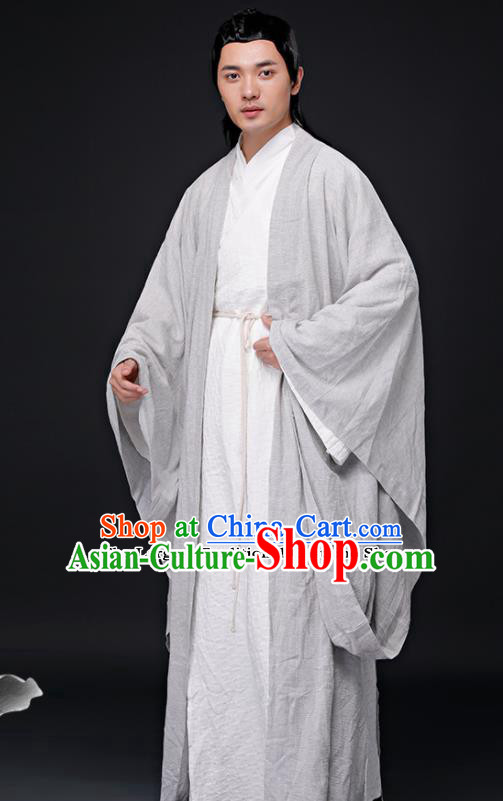 Chinese Ancient Nobility Childe Clothing Traditional Jin Dynasty Confucian Scholar Costumes for Men