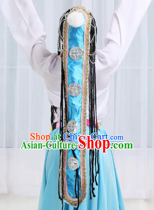 Chinese Traditional Mongolian Folk Dance Hair Accessories Classical Dance Headwear for Women