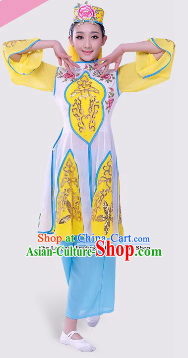 Chinese Traditional Hui Minority Dress Ethnic Folk Dance Costumes for Women