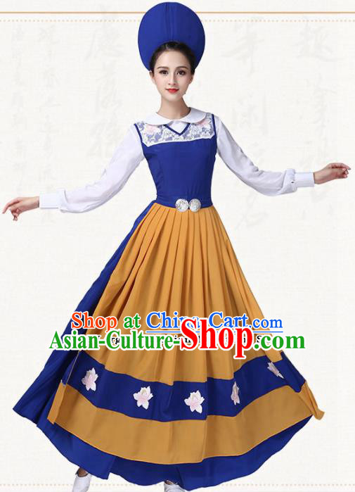 Western Traditional Classical Dance Dress Switzerland Dance Group Dance Costumes for Women