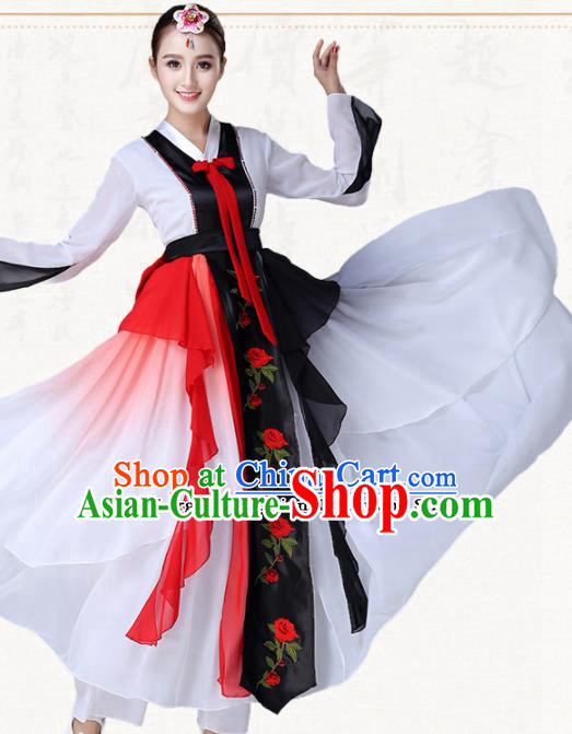 Traditional Chinese Korean Nationality Dress Ethnic Dance Folk Dance Costumes for Women
