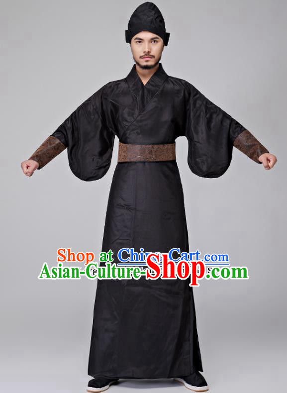 Traditional Chinese Three Kingdoms Period Swordsman Costumes Ancient Drama Knight Clothing for Men
