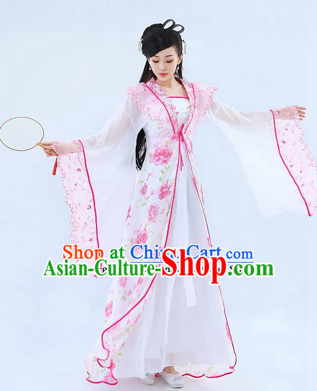 Traditional Chinese Tang Dynasty Princess Hanfu Dress Ancient Drama Peri Costumes for Women