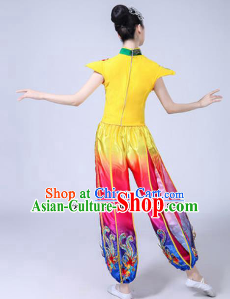 Traditional Chinese Classical Dance Costumes Folk Dance Drum Dance Dress for Women