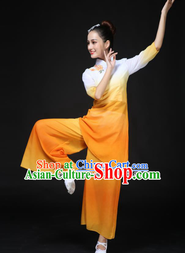 Traditional Chinese Classical Dance Costumes Fan Dance Umbrella Dance Clothing for Women