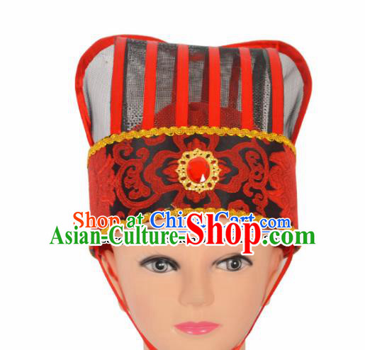 Professional Chinese Peking Opera Niche Hats Ancient Childe Headwear for Men